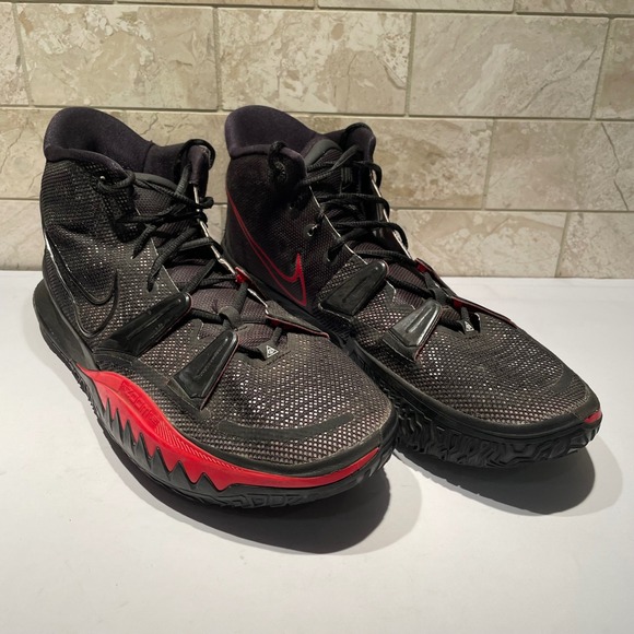 Nike Kyrie 7 Bred Black University Red Basketball Shoes CQ9326-001 Mens Size 15 main image 9